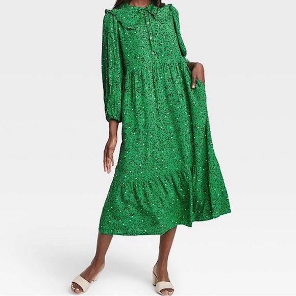 Who What Wear Spots and Dots Maxi Dress - Picture 1 of 4